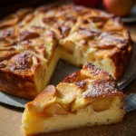Apfelkuchen mit Pudding