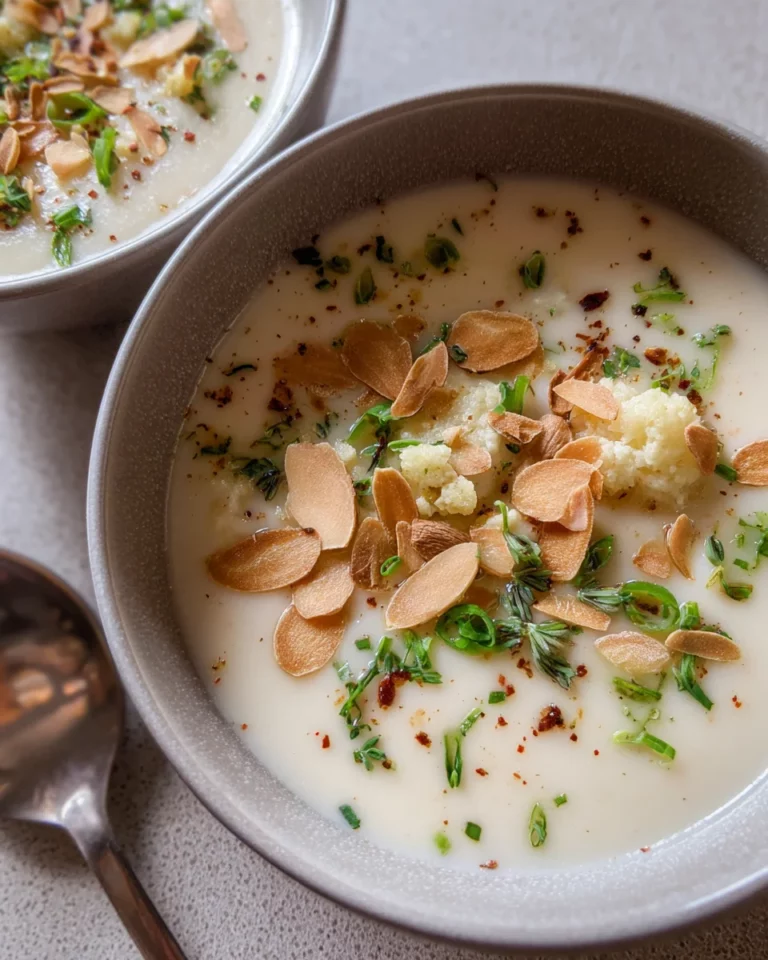 Blumenkohl-Cremesuppe mit Kartoffeln