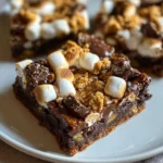 Brownie mit Marshmallows und Kekse (einfaches Rezept)