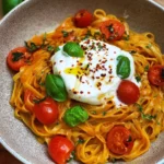 Burrata Pasta mit Kirschtomaten