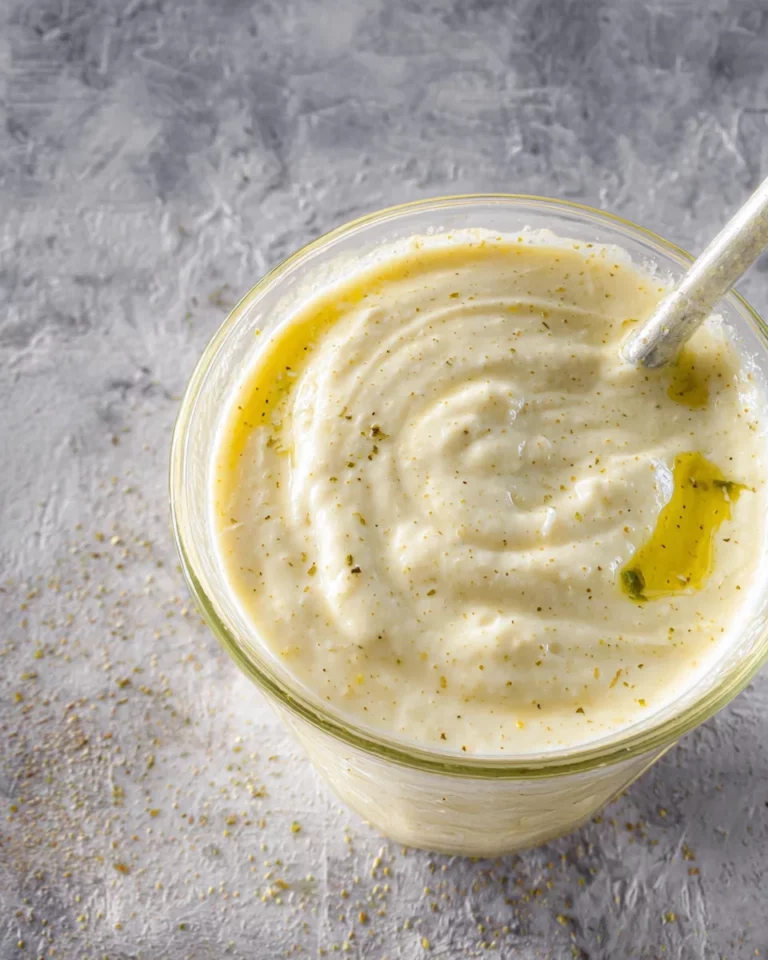 Caesar Dressing ohne Ei und ohne Sardellen