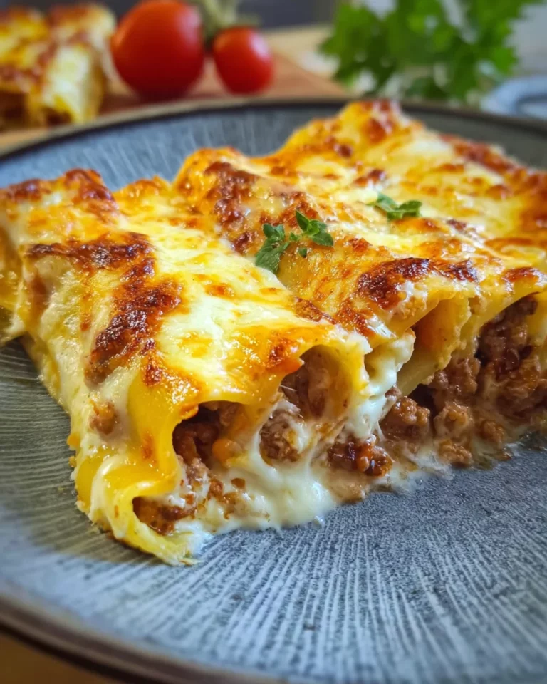 Cannelloni mit Hackfleischfüllung