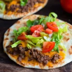 Cheeseburger Wraps aus der Pfanne