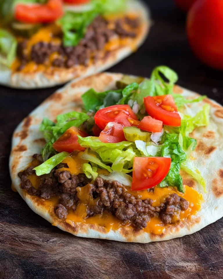 Cheeseburger Wraps aus der Pfanne