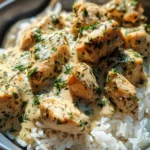 Cremiges Kräuterhähnchen mit Basmatireis