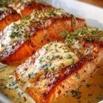 Cremiges Lachsfilet aus dem Ofen