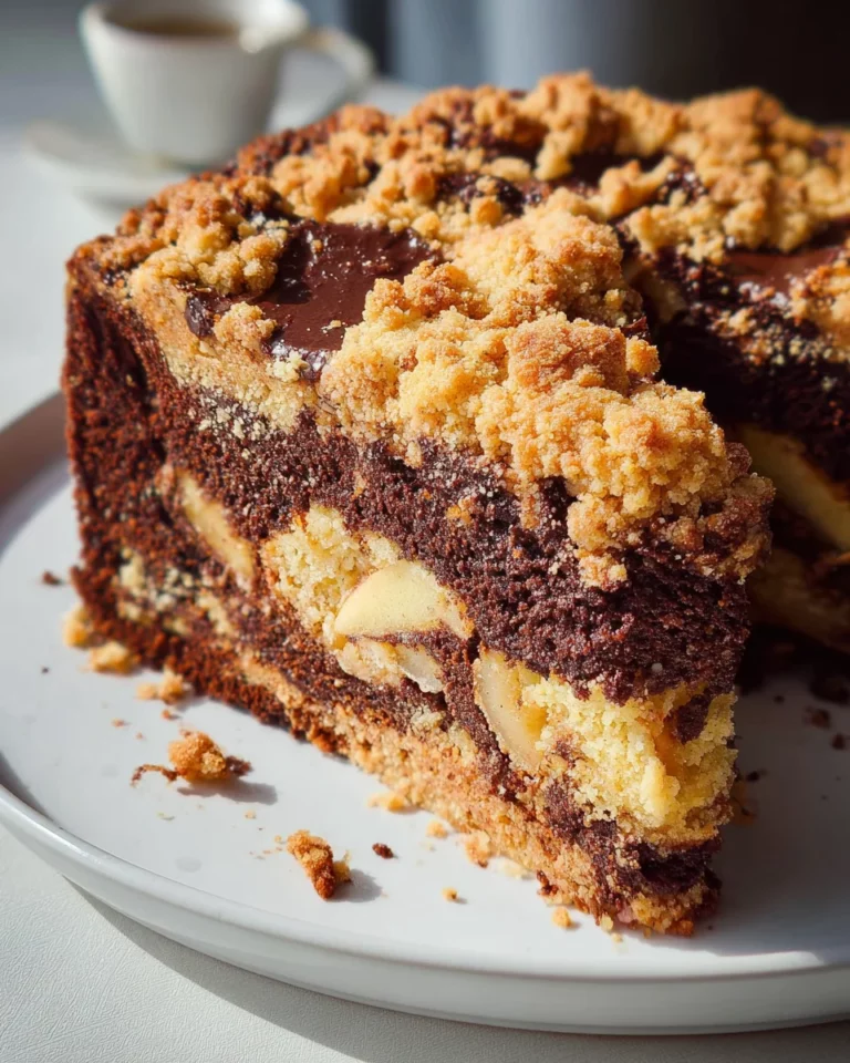Dreifacher Kuchengenuss: Schoko, Apfel & Streusel vereint