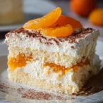 Fantakuchen mit Mandarinen und Schmandcreme