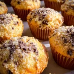 Fluffige Vanillemuffins mit Streuseln
