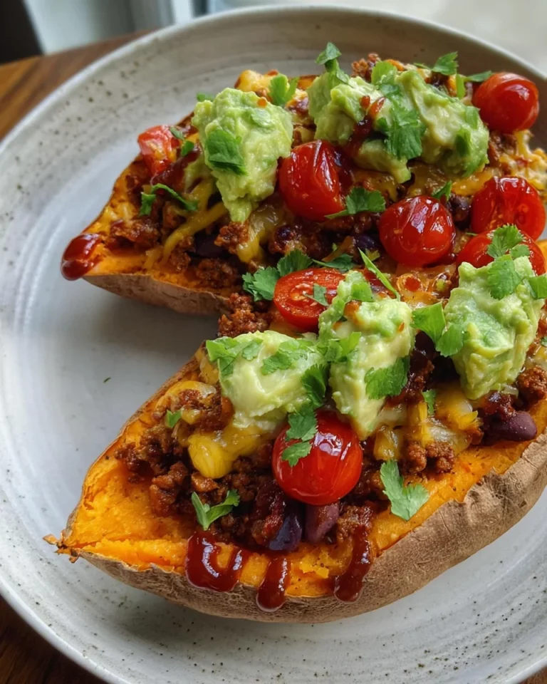 Gefüllte Süßkartoffel Mexican Style