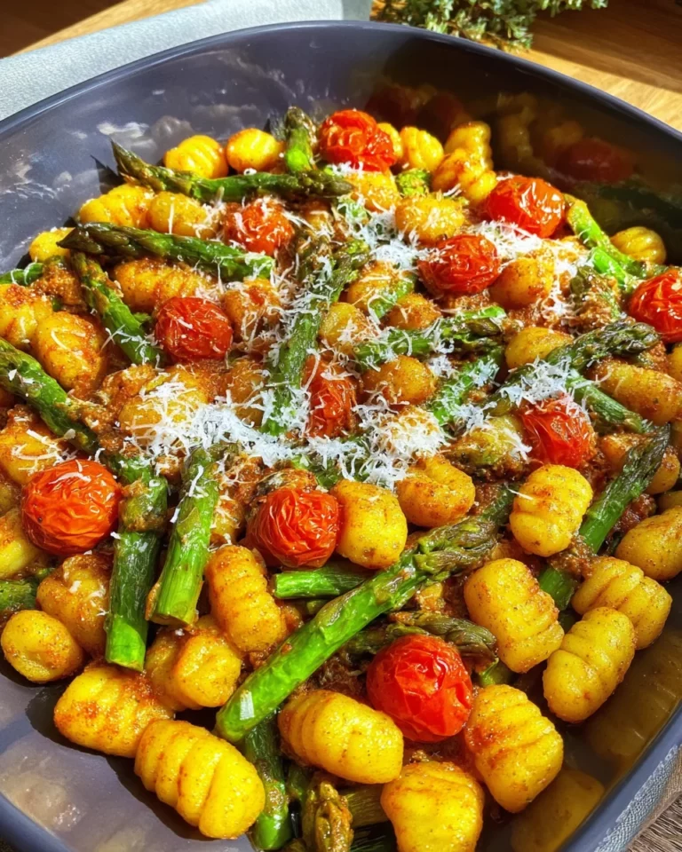 Gnocchi Spargel Blech