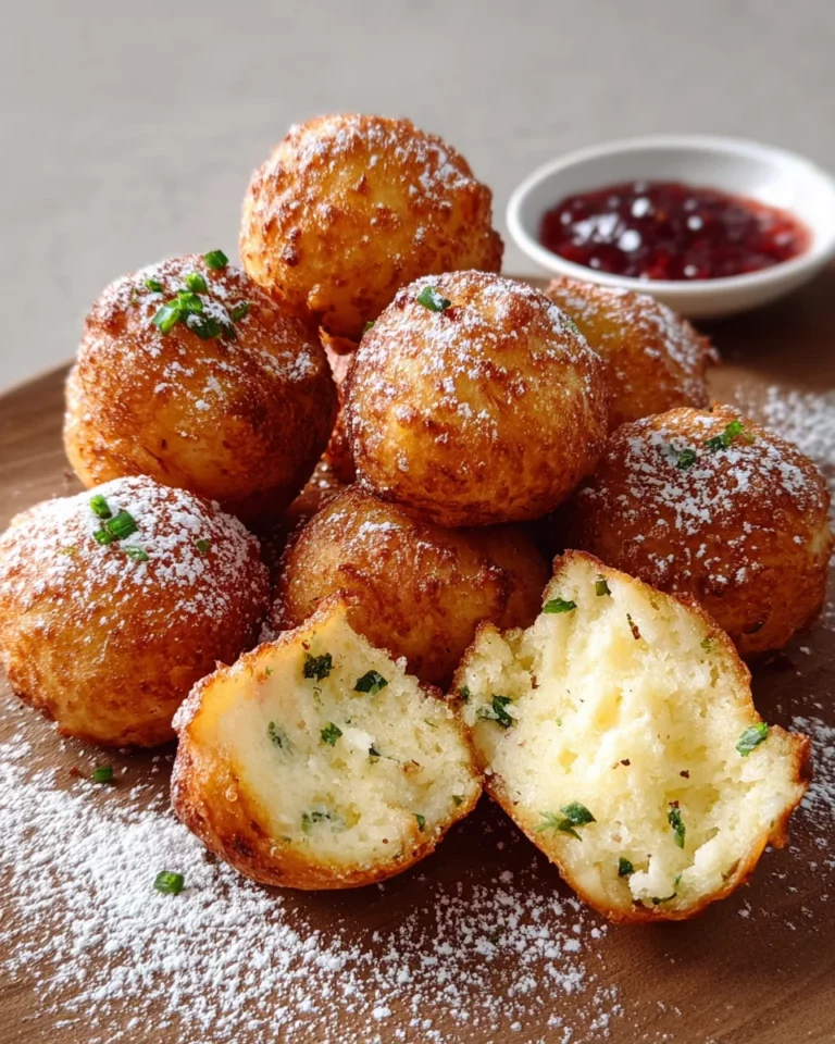 Hüttenkäsebällchen aus der Heißluftfritteuse