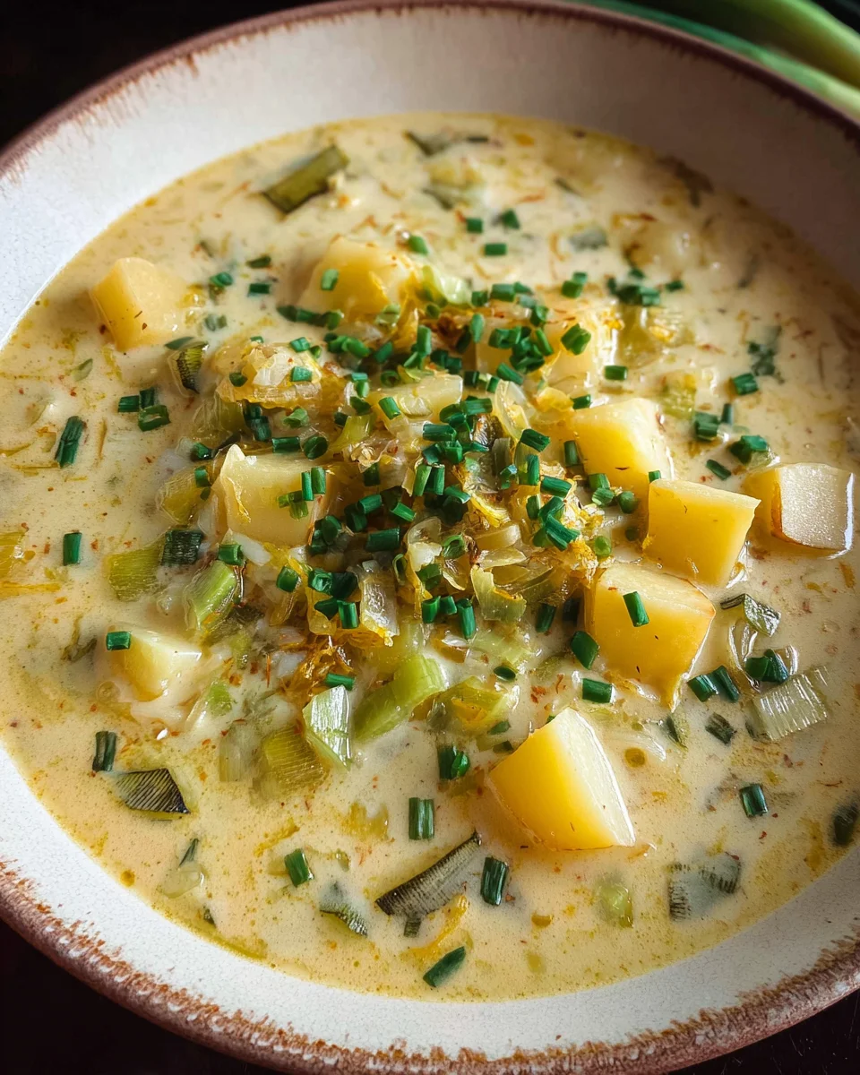 Käse-Lauch-Suppe