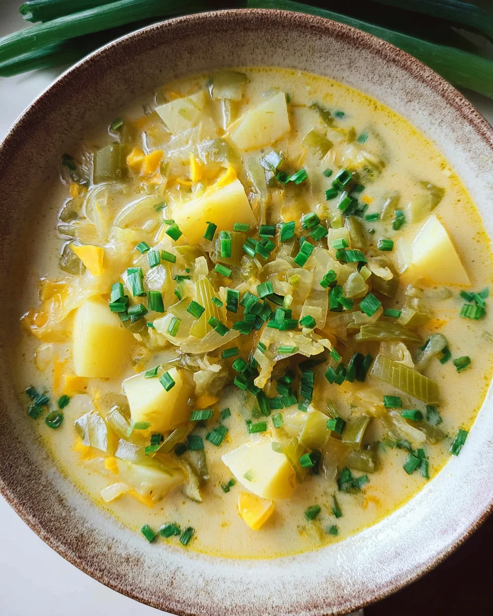 Käse-Lauch-Suppe