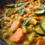 Kichererbsen-Curry mit Erdnuss-Sauce