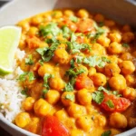 Kichererbsen-Curry mit Kokosmilch
