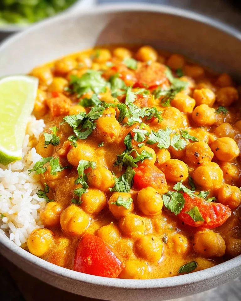 Kichererbsen-Curry mit Kokosmilch