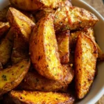 Knusprige Kartoffel Wedges (Rezept aus dem Ofen)