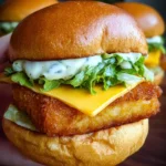 Knuspriger Burger mit Fisch
