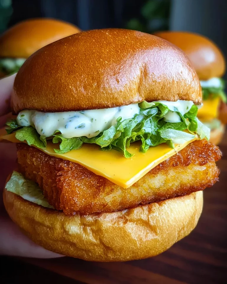 Knuspriger Burger mit Fisch