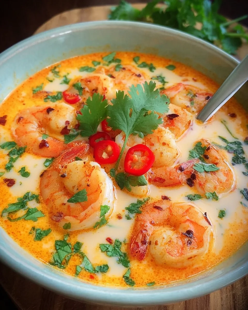 Kokos-Shrimps-Suppe