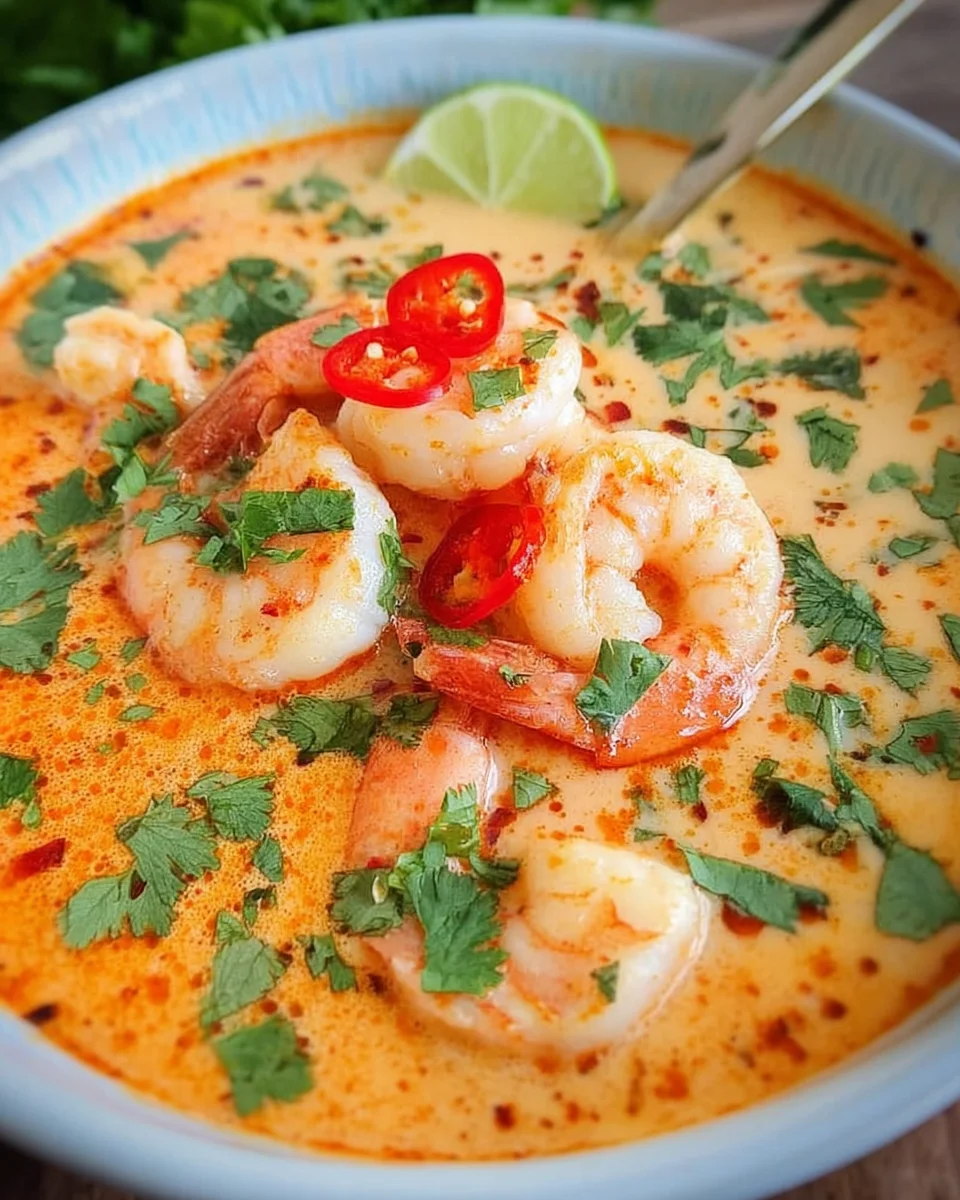 Kokos-Shrimps-Suppe
