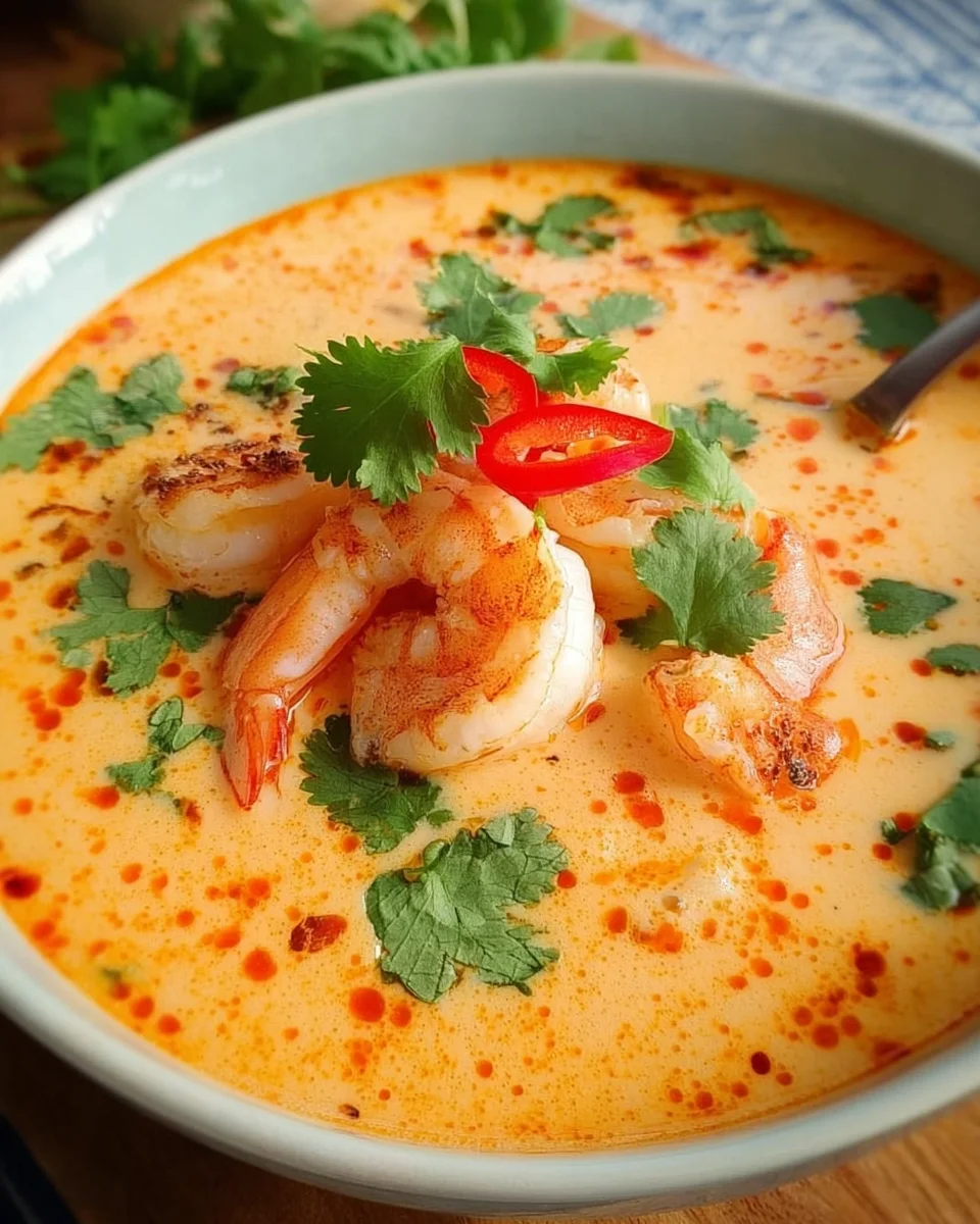 Kokos-Shrimps-Suppe