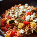 Kritharaki Hackfleisch Pfanne