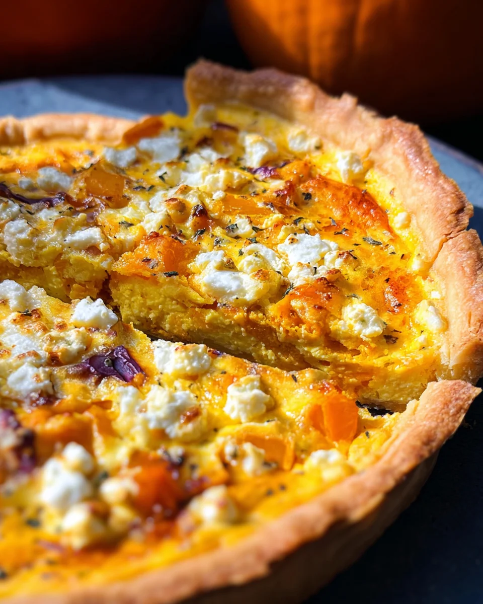 Kürbis-Quiche