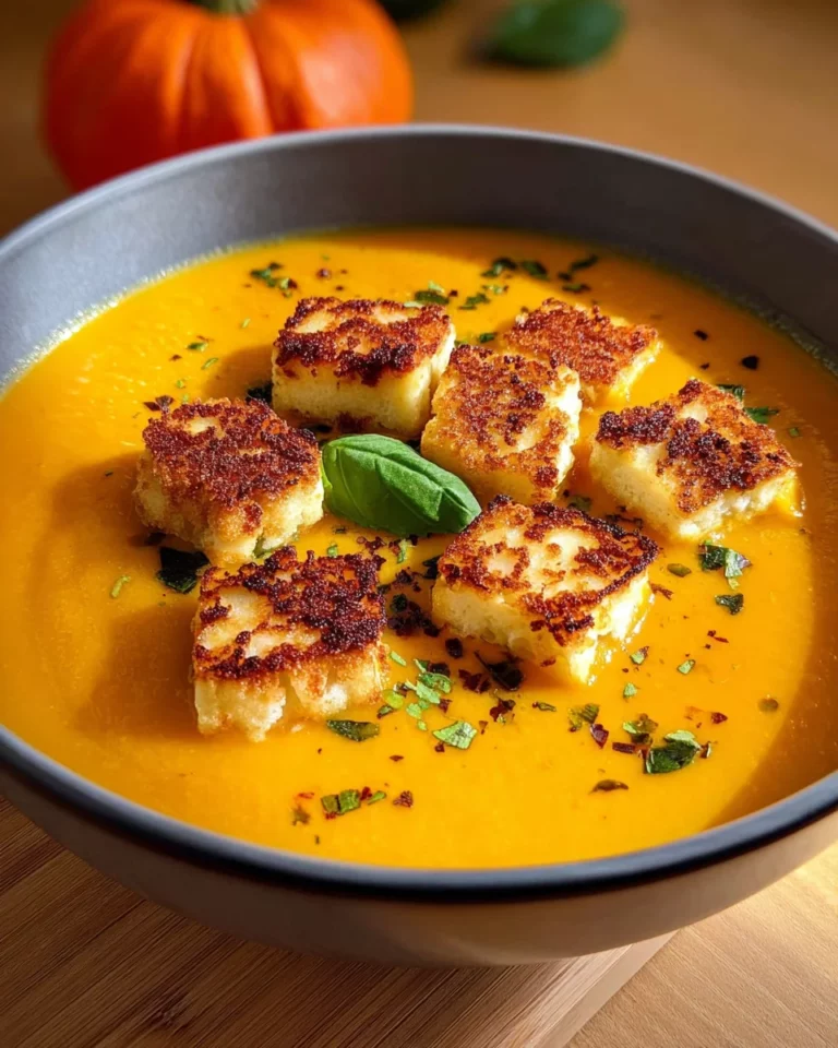 Kürbissuppe mit Halloumi: 8 Zutaten zum Glück