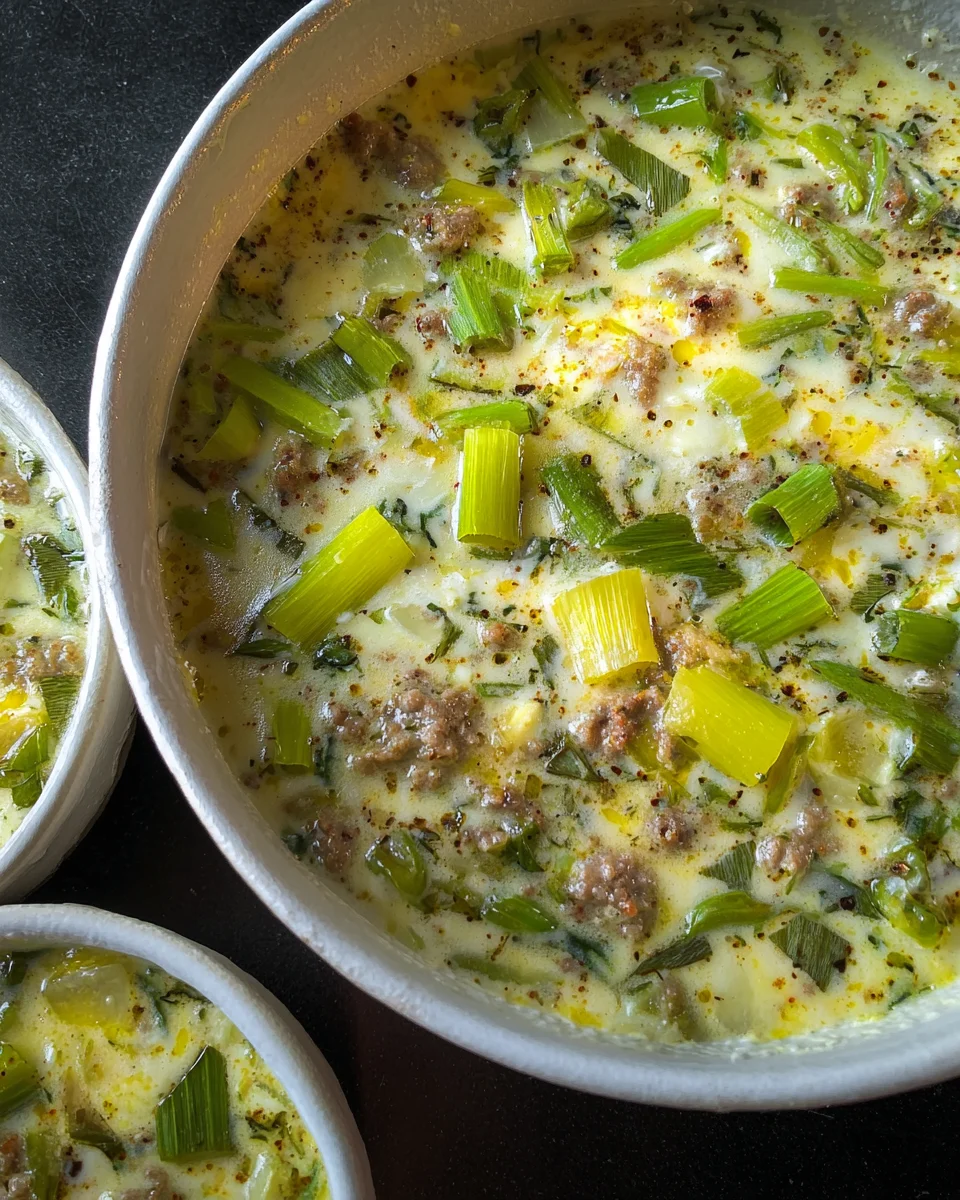 Lauch-Käse-Suppe