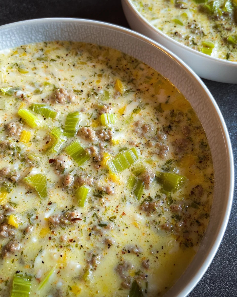 Lauch-Käse-Suppe