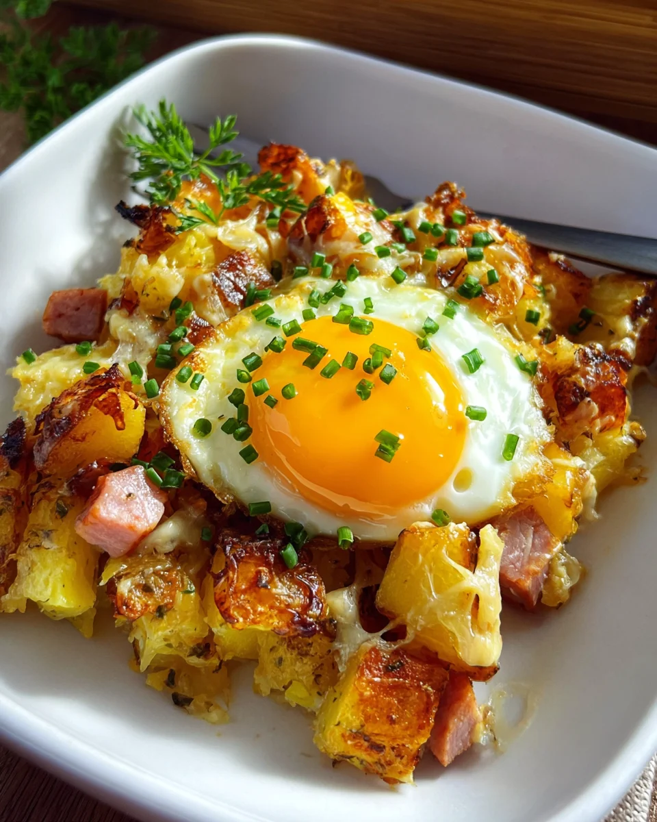 Leberkäse-Kartoffelauflauf