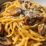 One-Pot-Spaghetti mit Champignons