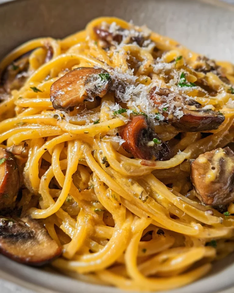 One-Pot-Spaghetti mit Champignons