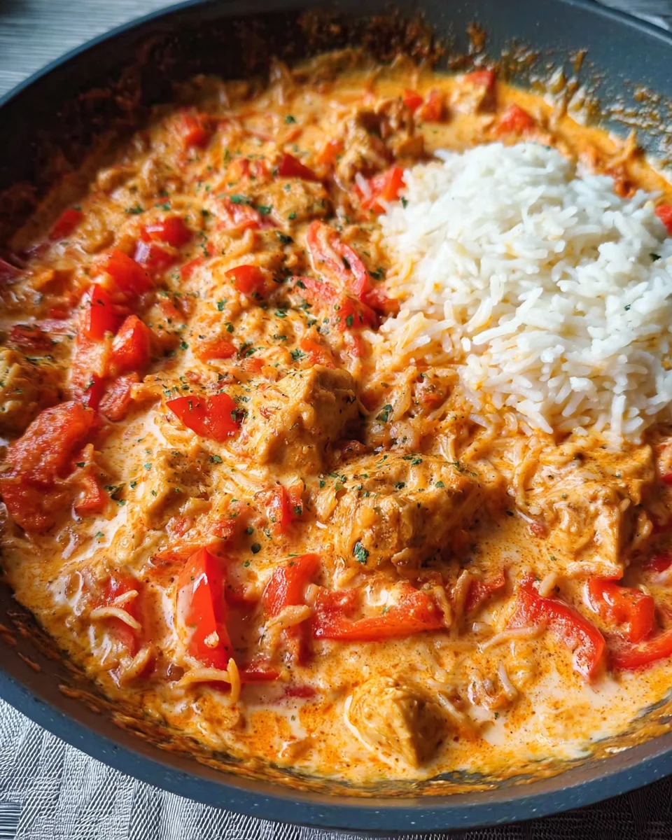 Paprika-Hähnchen-Pfanne