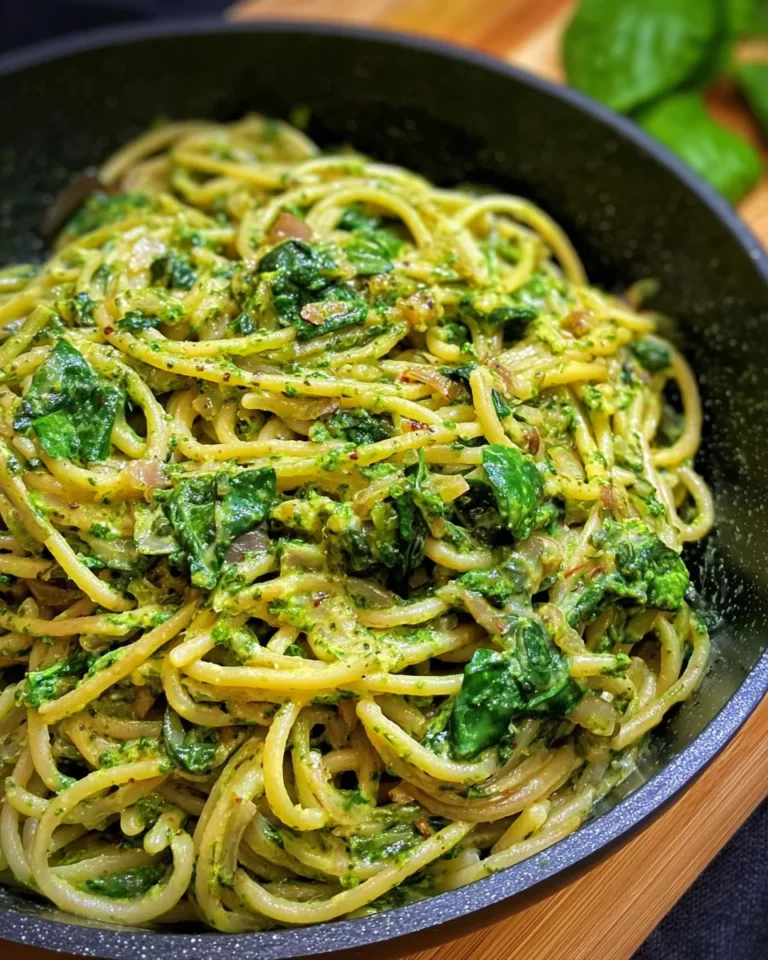 Pasta mit cremiger Spinat-Sauce