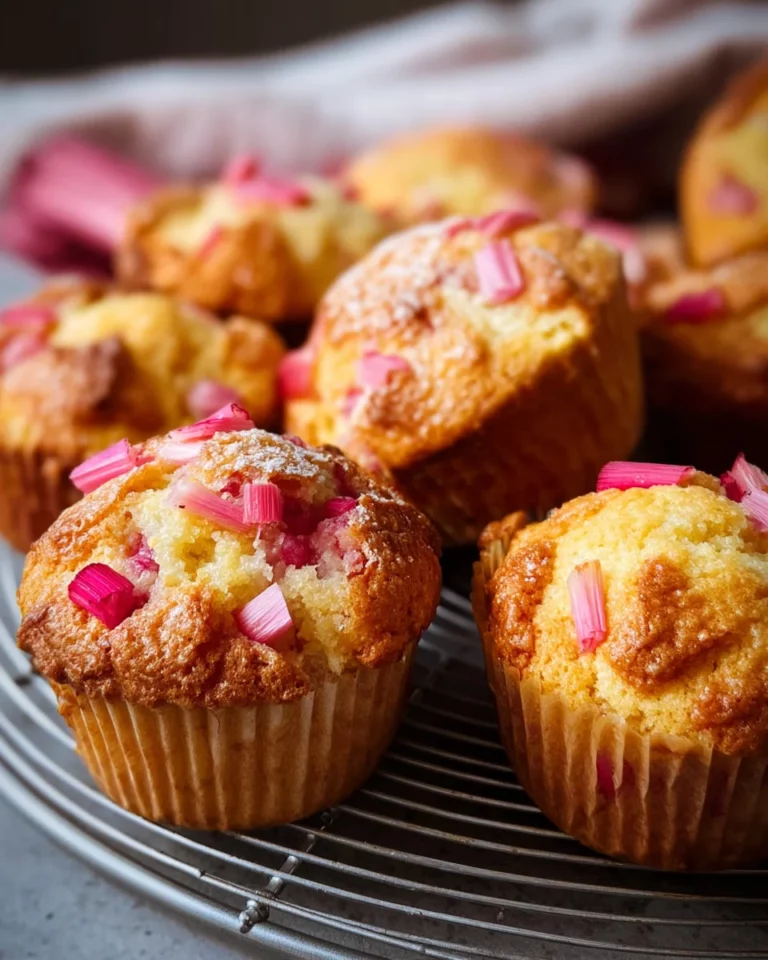 Rhabarber-Muffins super saftig