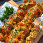 Saftige Hähnchenspieße