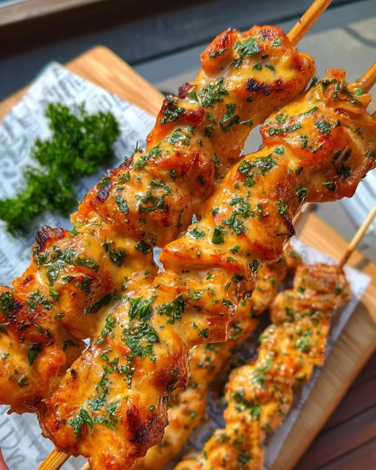 Saftige Hähnchenspieße