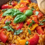 Schnelle Paprika-Reis-Pfanne
