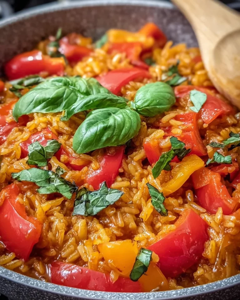 Schnelle Paprika-Reis-Pfanne