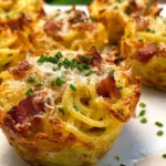 Spaghetti Carbonara Muffins