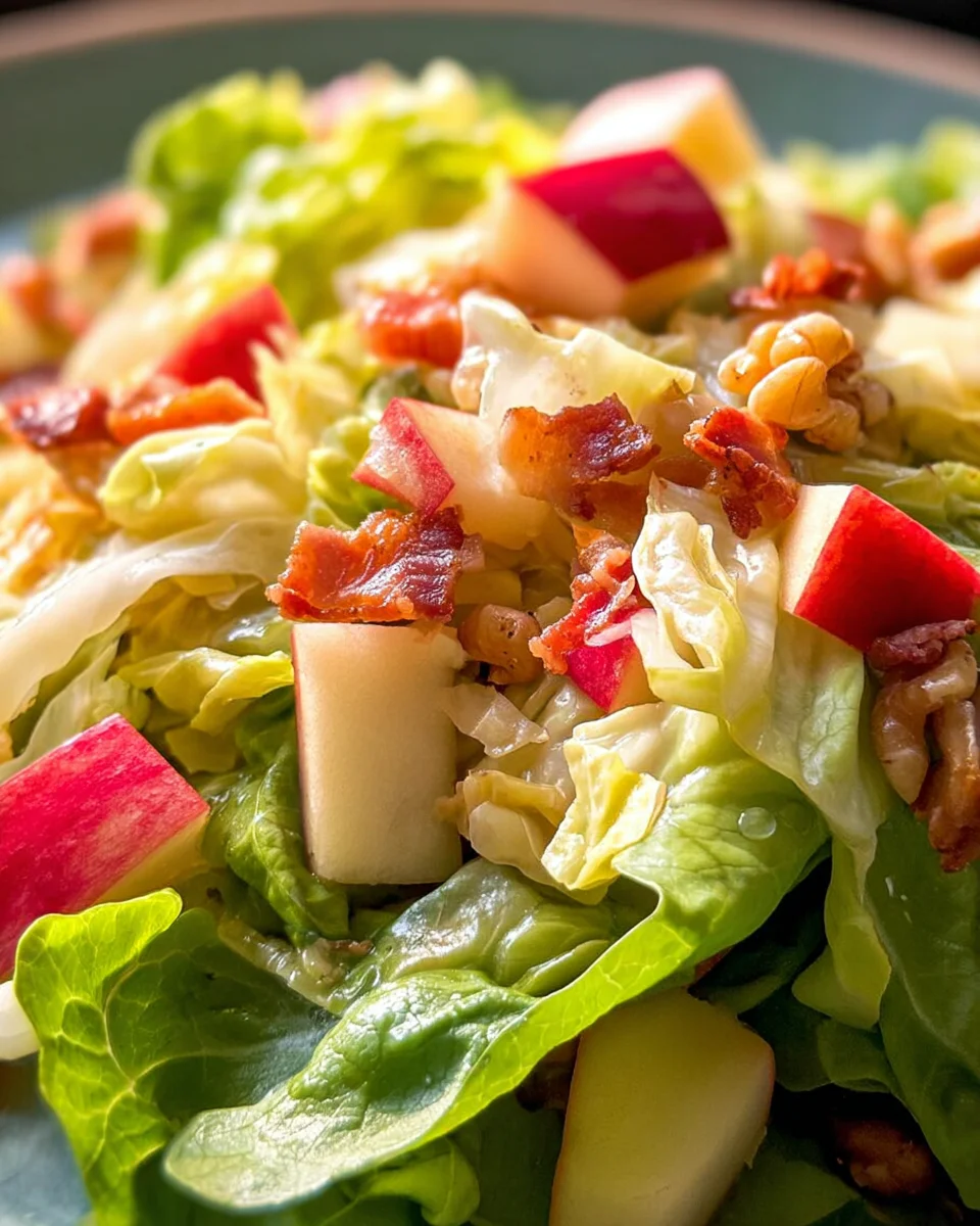 Spitzkohl-Apfel-Walnuss-Salat