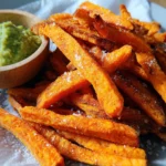 Süßkartoffel-Pommes aus der Heißluftfritteuse