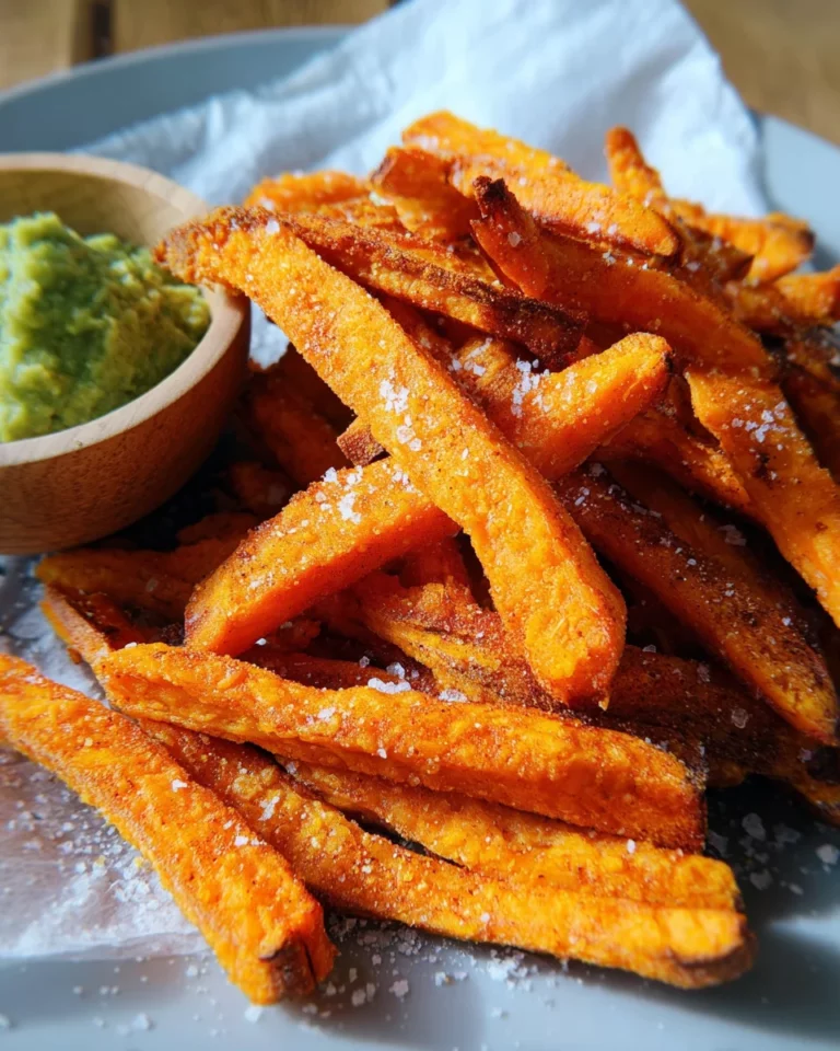 Süßkartoffel-Pommes aus der Heißluftfritteuse