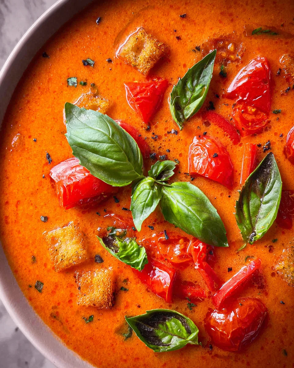 Tomaten-Paprika-Suppe
