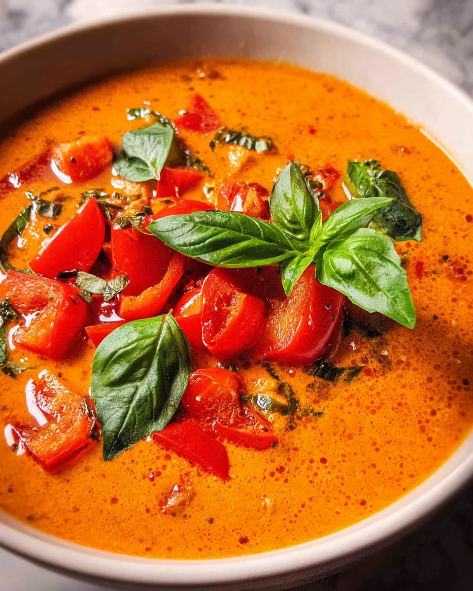Tomaten-Paprika-Suppe