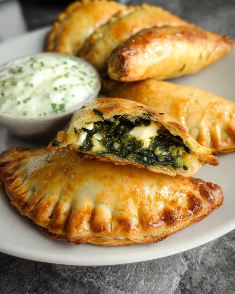 Vegetarische Empanadas mit Spinat-Feta Füllung