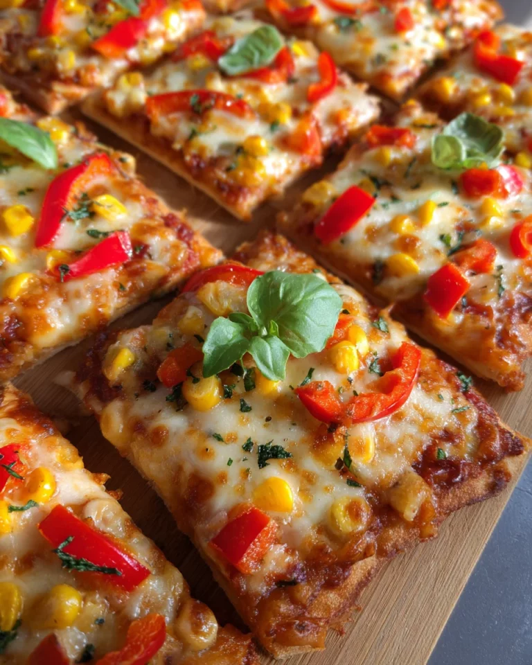Vegetarische Pizzaecken | Fingerfood